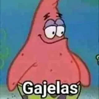 🙂 Patrick Star SpongeBob SquarePants Gajelas patrick, spongebob, meme, cartoon, funny, gajelas telegram sticker