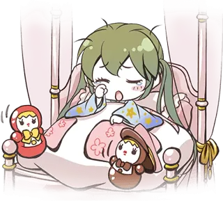 😴 anime, cartoon, sleeping, cute, kawaii telegram sticker