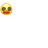 😵💫 Emoji, Vertige, Dessin animé, Jaune, Visage telegram sticker