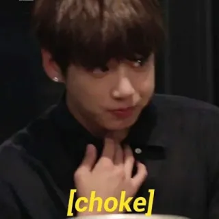 😟 choke choke, meme, reaction, funny, expression, emotional telegram sticker