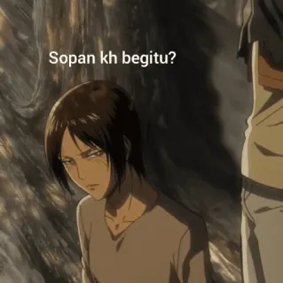 ☕ Sopan kh begitu? Anime, Meme, Ausdruck, Frage whatsapp sticker