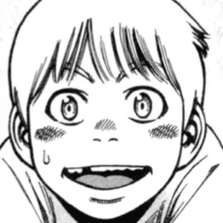 ⚔ Anime, Manga, Lindo, Chico, Feliz telegram sticker