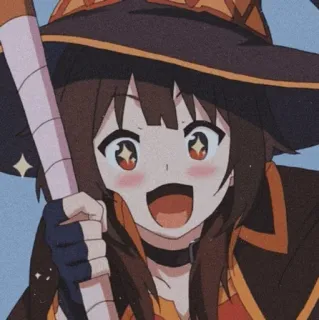 😂 Megumin Konosuba Anime, Mädchen, Magie, Hexe, Süß, Megumin, Konosuba telegram sticker