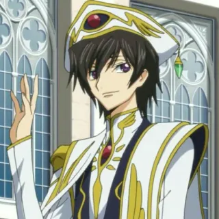 🔗 Lelouch Lamperouge Code Geass Anime, Personagem, Fantasia, Lelouch, Code Geass telegram sticker