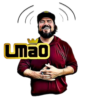 😂 UMAO mężczyzna, kreskówka, UMA0, kapelusz, portret, wyraz twarzy, uśmiech telegram sticker
