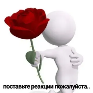 ‼️ поставьте реакции пожалуйста.. роза, цветок, запрос, стикер, приветствие, комментарий, пожалуйста telegram sticker