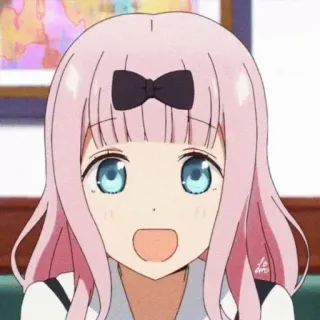 💌 Chika Fujiwara Love is War Anime, Chibi, Süß, Chika, Fujiwara, Love is War, Rosa Haare telegram sticker