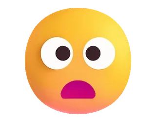😦 Emoji, Surpreso, Rosto, Amarelo, Expressão telegram sticker