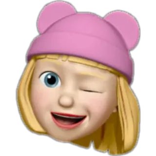 😉 Эмодзи, Стикер, Мемоджи, Мультфильм, Подмигивание telegram sticker