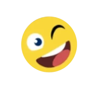 😉 Эмодзи, Смайлик, Лицо, Подмигивание, Выражение, Счастливый telegram sticker