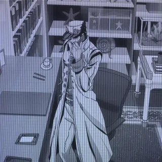 😶 Jotaro Kujo JoJo's Bizarre Adventure Jotaro, JoJo's Bizarre Adventure, Anime, Manga, Karakter, Bergaya telegram sticker