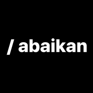 🐺 /abaikan indonesian, words, abaikan, black, white telegram sticker