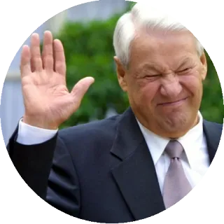 👋 Boris Yeltsin politician, Russia, president, Yeltsin, political figure telegram sticker