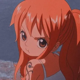 🍊 Nami One Piece 애니메이션, 원피스, 나미, 해적, 만화, 애니 telegram sticker