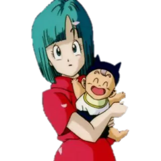 🥳 Bulma Dragon Ball 애니메이션, 여자, 아기, 드래곤볼, 부르마 telegram sticker