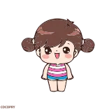 👍 만화, 소녀, 귀여운, 캐릭터, 애니메이션, 일러스트 telegram sticker