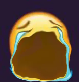 😭 piangere, emoji, triste, angosciato, emotivo, lacrime telegram sticker