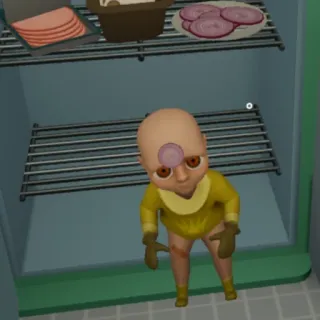 🧅 The Baby in Yellow Terror, Bebê, Assustador, Video game, Amarelo, Jogo telegram sticker