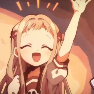 🥯 Nene Yashiro Toilet-bound Hanako-kun Anime, Mangá, Fofo, Kawaii, Garota, Sorrindo telegram sticker