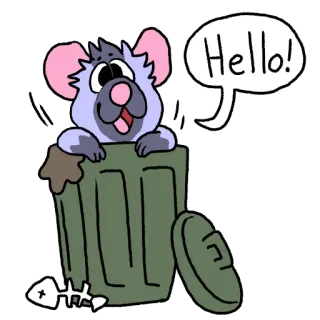 Aylor Possum telegram stickers