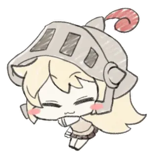 ⭐️ рыцарь, чиби, броня, милый, аниме, манга telegram sticker