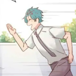🦕 Anime, Manga, Rennen, Junge, Cartoon, Schuluniform whatsapp sticker