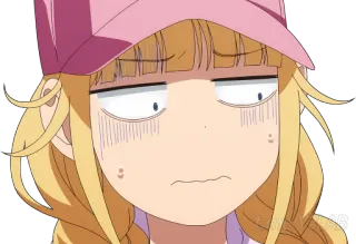 😥 Anime, Desenho animado, Expressão facial, Chocado, Surpreso telegram sticker