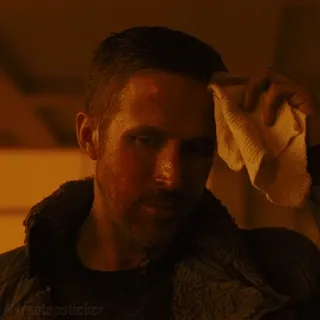 🤒 man, sweat, towel, head, face, portrait telegram sticker