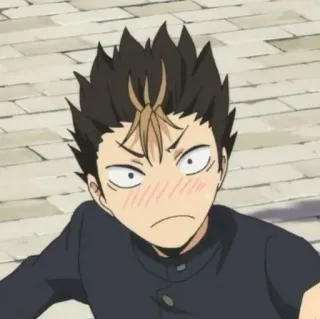🙀 Nishinoya Yu Haikyuu!! Anime, Haikyuu, Nishinoya, Siatkówka, Postać, Naklejka telegram sticker