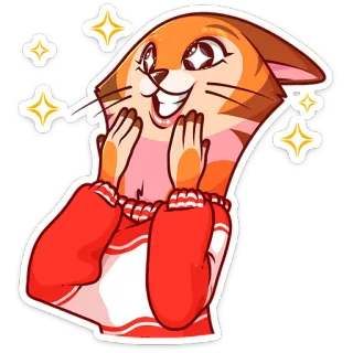 😍 kot, zwierzę, brokat, szczęśliwy, słodki, kreskówka, kawaii telegram sticker