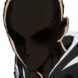 😶 Saitama One-Punch Man Аниме, Герой, Серьёзный, Манга, Ванпанчмен telegram sticker