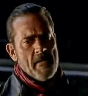 😑 Negan The Walking Dead зомби, злодей, апокалипсис, ходячие мертвецы whatsapp sticker