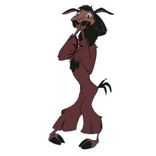 😷 Kuzco The Emperor's New Groove ตัวลามา, ดิสนีย์, การ์ตูน, จักรพรรดิ, ตลก telegram sticker