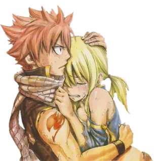 😢 Natsu Dragneel Fairy Tail Anime, Mangá, Fairy Tail, Natsu, Lucy, Natsu Dragneel, Lucy Heartfilia whatsapp sticker