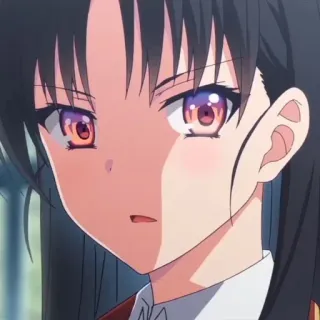 😑 anime, girl, portrait, expression telegram sticker