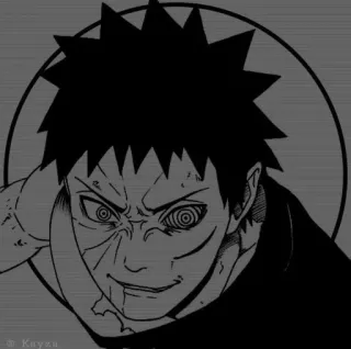 ⛰️ Obito Uchiha Naruto anime, manga, obito, naruto, uchiha, character, villain telegram sticker