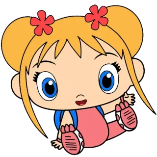 😊 Dibujo animado, Personaje, Niña, Lindo, Bebé telegram sticker