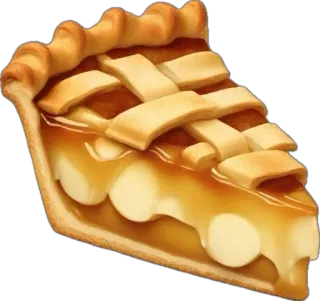🤩 food, pie, dessert, slice, baked goods, apple pie telegram sticker
