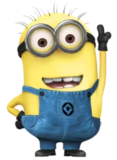 ☝ Minion Despicable Me minion, cartone animato, divertente, personaggio telegram sticker
