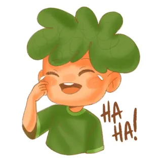 😂 HA HA! tertawa, ceria, kartun, senang, menyenangkan, humor whatsapp sticker