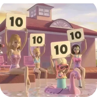 💯 Barbie 10 whatsapp sticker