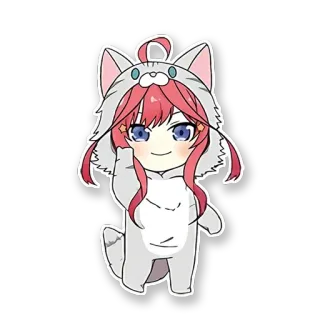 😊 anime, chibi, kawaii, cartoon, cute, girl, mascot, sticker telegram sticker