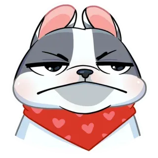 😢 cachorro, desenho animado, animal, fofo, adesivo whatsapp sticker