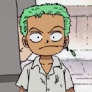 😕 Zoro One Piece Аниме, Ван Пис, Зоро, Ророноа Зоро, Мультфильм whatsapp sticker
