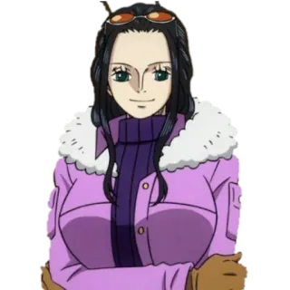 👀 Nico Robin One Piece アニメ, 漫画, ワンピース, ニコ・ロビン, キャラクター, ステッカー telegram sticker