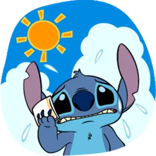 😥 Stitch น่ารัก, สติทช์, การ์ตูน, ดิสนีย์, ลีโล่ แอนด์ สติทช์, เศร้า telegram sticker