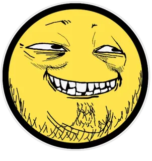 😊 Emoji, Uśmieszek, Meme, Żółty, Twarz, Internet, Śmieszne telegram sticker