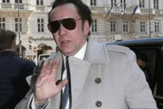 🥃 Nicolas Cage actor, sunglasses, celebrity, man, coat telegram sticker