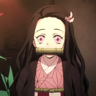 ✨ Nezuko Kamado Demon Slayer อนิเมะ, ดาบพิฆาตอสูร, เนซึโกะ, คามาโดะ เนซึโกะ, มังงะ telegram sticker