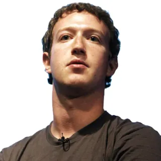 🙄 Mark Zuckerberg Mark Zuckerberg, Facebook, PDG, Technologie telegram sticker